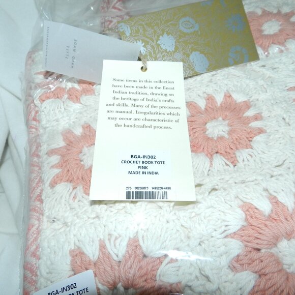 Antik Kraft Zaina Crochet Structured Box Handbag Magenta Hue 🆕📦⌚🏃💨⚡🚚 - Picture 13 of 16